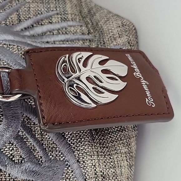 Tommy Bahama Beige and Brown Embroidered Backpack main image 5